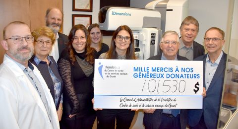 La Fondation du CSSS du Granit contribue à l’acquisition d’un nouveau mammographe