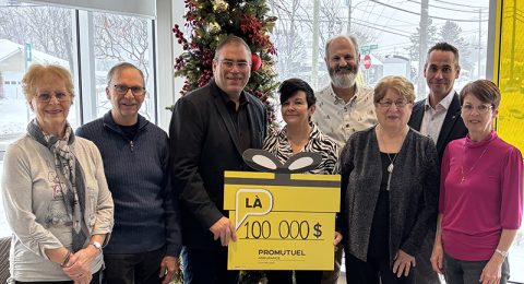 Promutuel Assurance Centre-Sud remet un soutien exceptionnel de 100 000$ à la campagne de financement de la Fondation du CSSS du Granit.